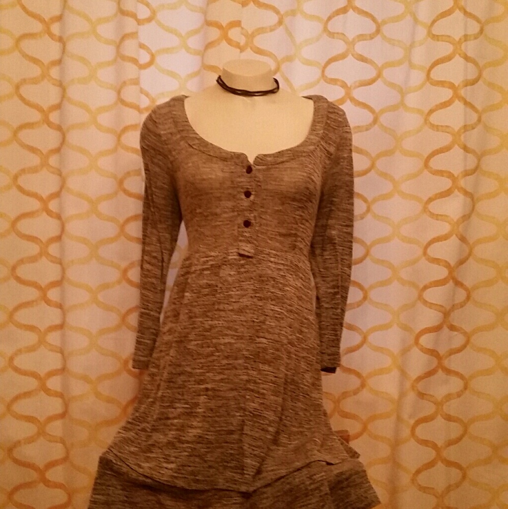 Knit Layered Tunic Top/Dress - Picture 3 of 4